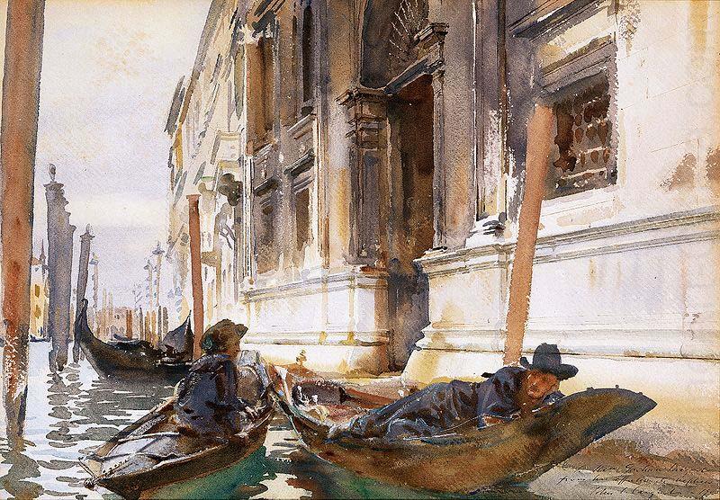 John Singer Sargent Gondoliers Siesta china oil painting image